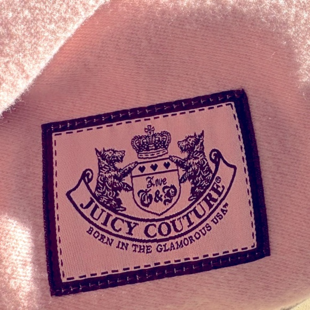 Vintage Juicy Couture sleep mask with travel blanket.